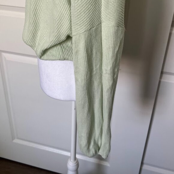 Freshman 1996 Mint Green Ribbed Long Sleeve Sweater Top Shirt Size Small - Picture 7 of 11